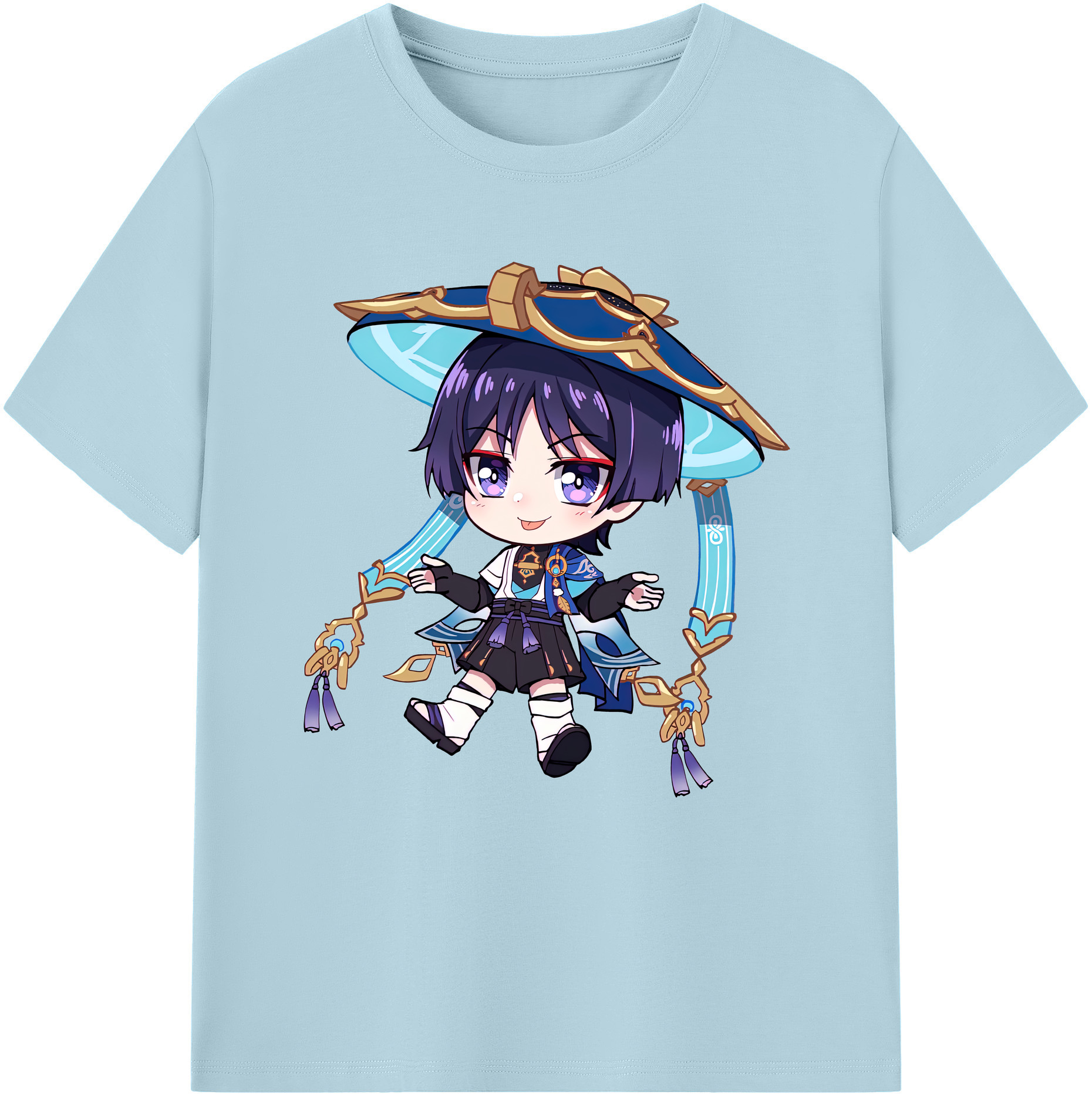 げんし神 さんペい genshin Sanpei 綿100％半袖Tシャツ（フロントプリント）